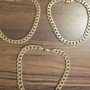 Gold Chain Necklace Set